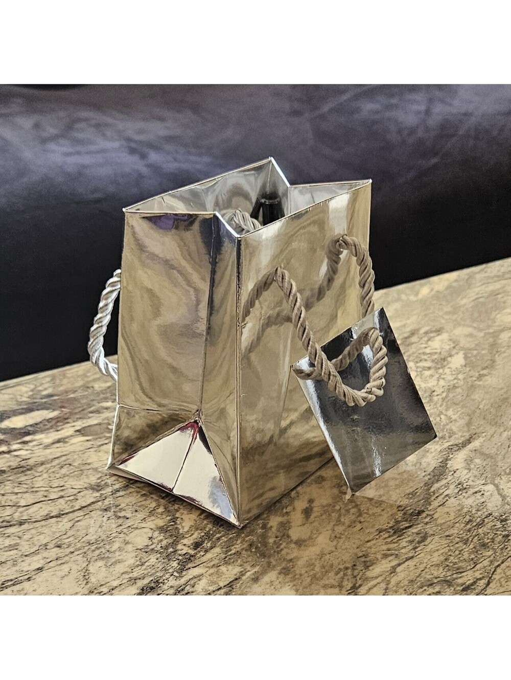 Metallic 5" Mini Favor Gift Bags Handles Party Events Weddings Decorations -57ct